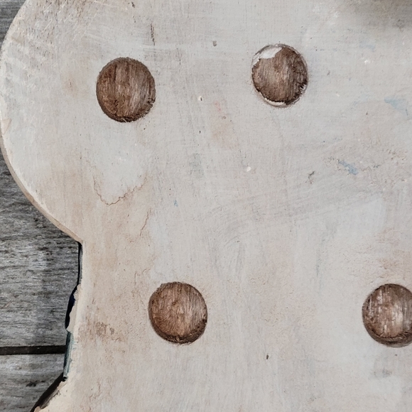 Vintage hand carved Wood hanging  plaque of Christmas Carolers HTC - Picture 9 of 16